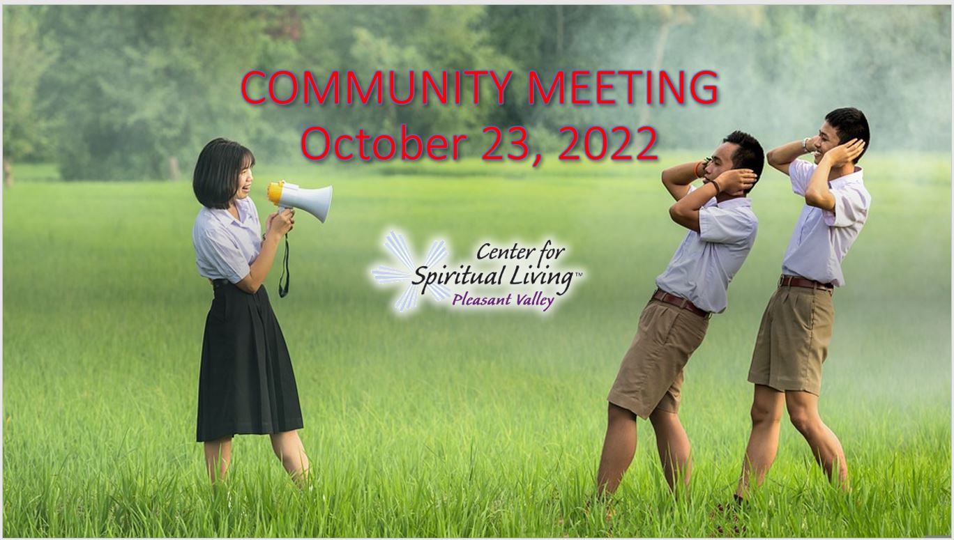 Community Meeting after 10/23/2022 Service