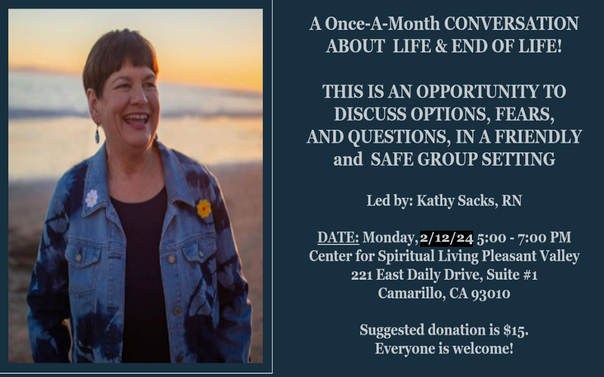 End of Life Discussion Group with Kathy Sacks