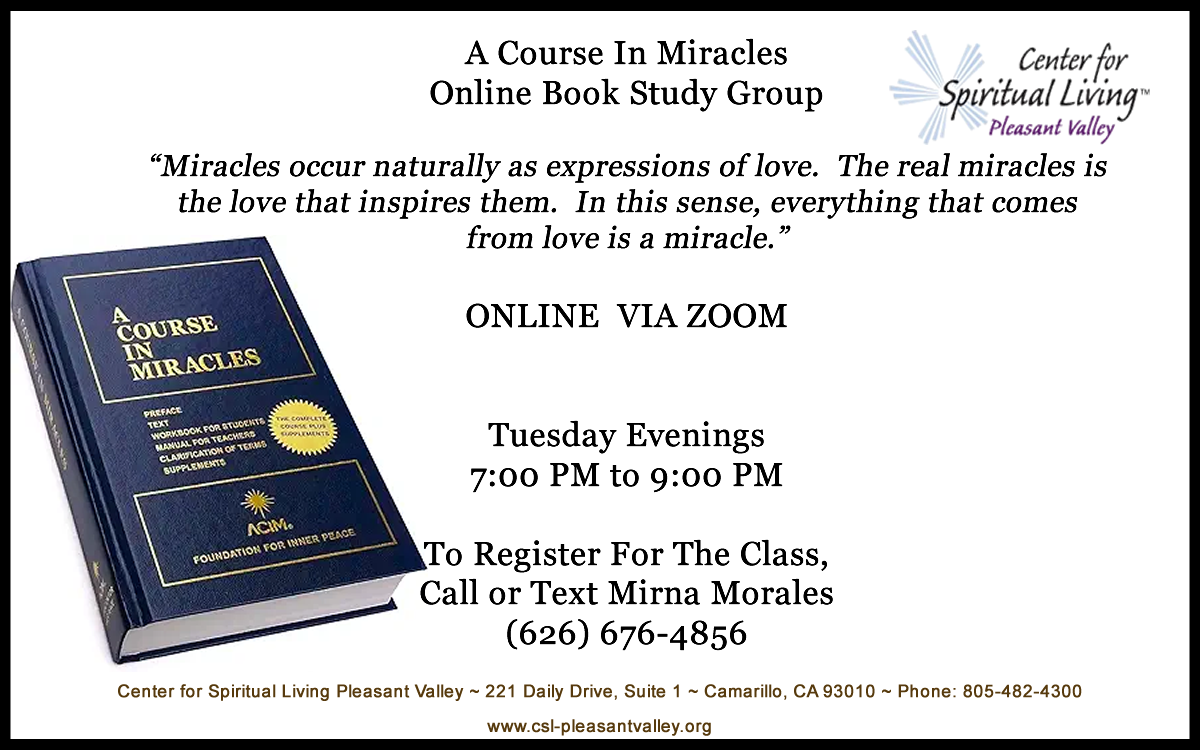 A Course in Miracles Zoom Class