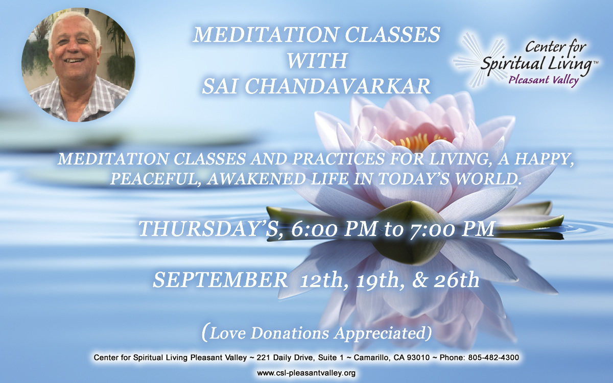 Sai Chandavarkar Meditation Class at CSL Pleasant Valley