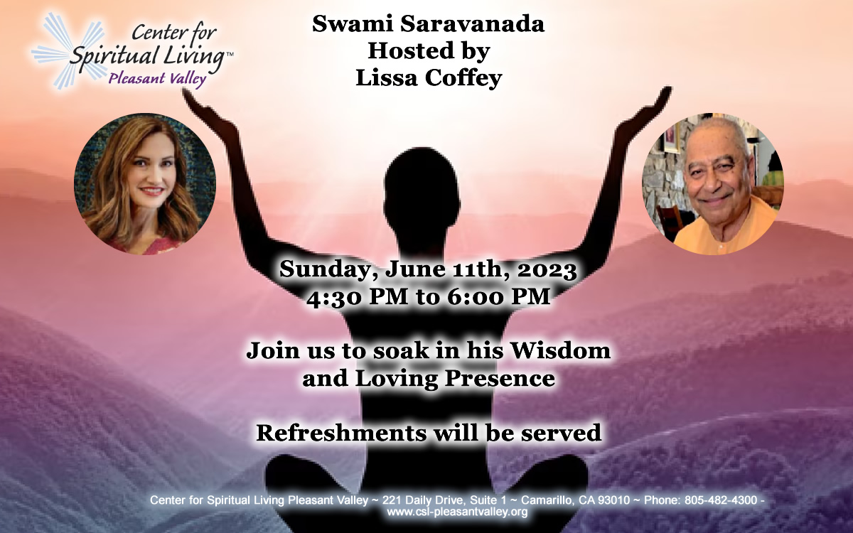 SWAMI SARAVDEVANANDA at CSL Pleasant Valley