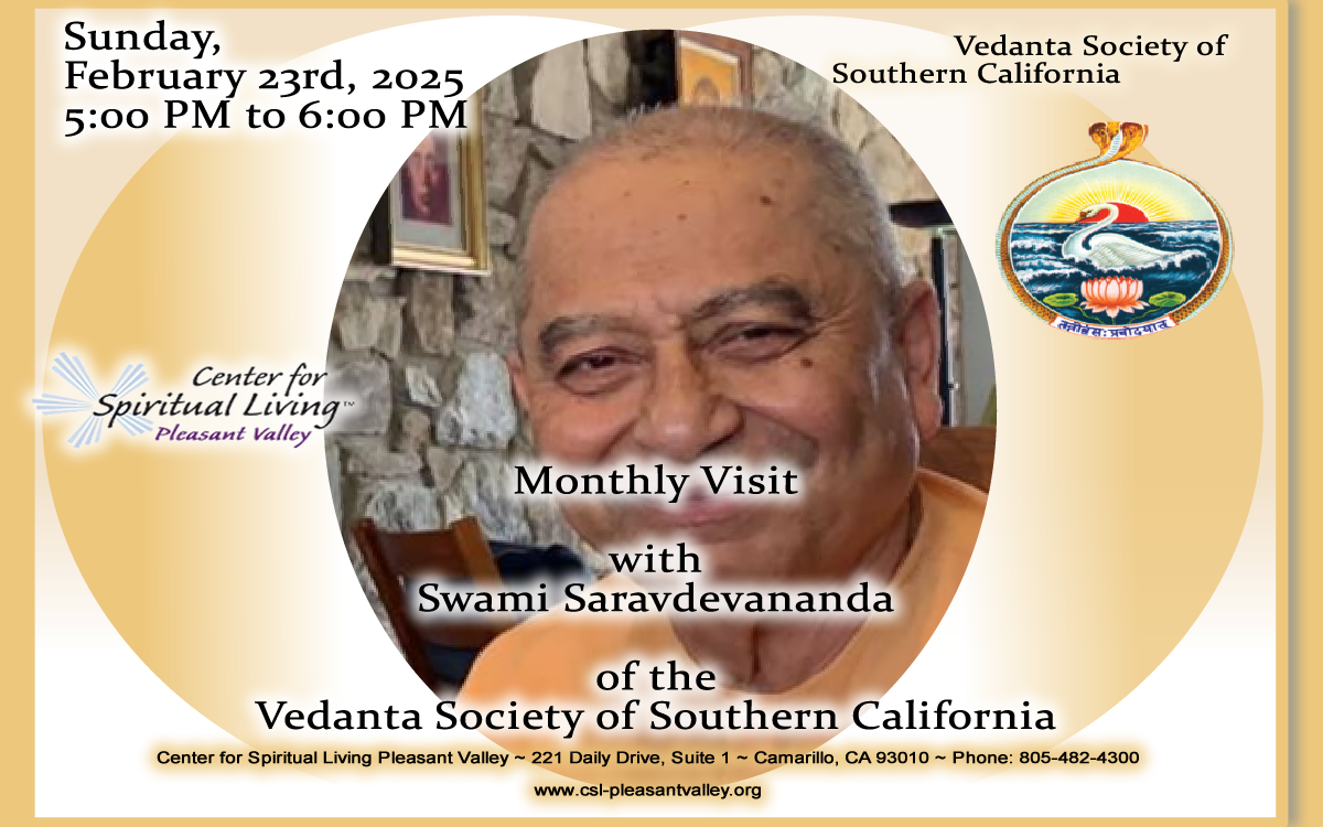 Swami Saravdevananda Monthly Visit